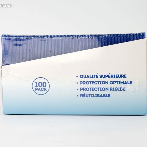 (2) Paquet de 100 Toploader Premium